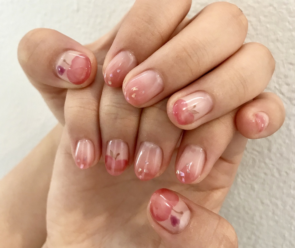 りんごネイル Niki Nail Blog Mili Hair Niki Hair Nail カフェ併設のおしゃれサロン 浜松