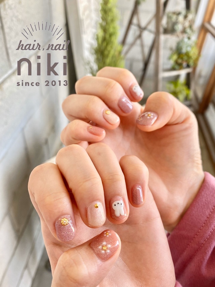 キャラクターネイル Niki Nail Blog Mili Hair Niki Hair Nail カフェ併設のおしゃれサロン 浜松