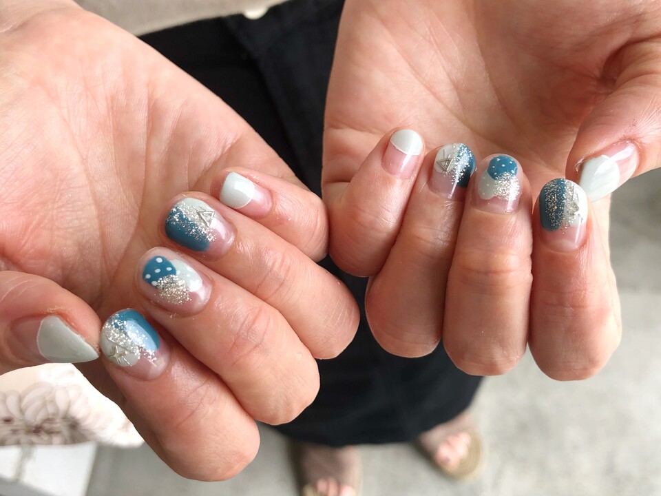 夏 フットネイル Niki Nail Blog Mili Hair Niki Hair Nail カフェ併設のおしゃれサロン 浜松