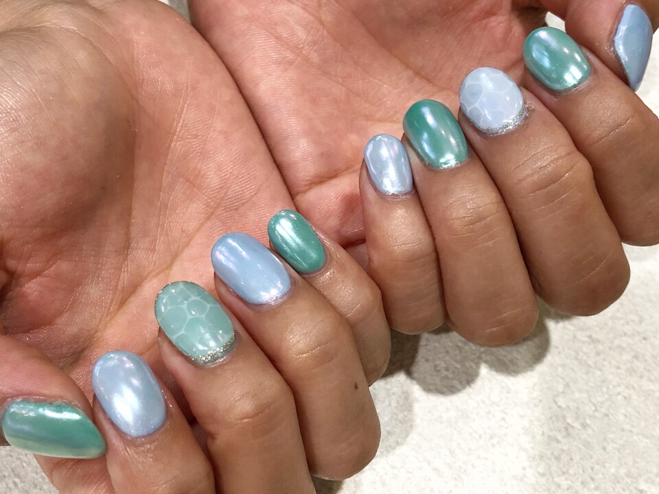 夏 フットネイル Niki Nail Blog Mili Hair Niki Hair Nail カフェ併設のおしゃれサロン 浜松